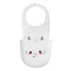Cute Cartoon Cat Silicone Sink Storage Bag, Hanging Sponge Holder for Kitchen Sink, Drainable Kitchen Organizer for Sponges, Scrub Brushes, Dishwashing Accessories