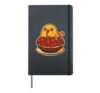 Cute Chick Spaghetti Pasta Lover Hardcover Journal, Black