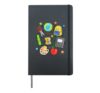 Cute Crayon Apple Pencil Teacher Kid Back to School Supplies Hardcover Journal, Black