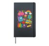 Cute Crayon Apple Pencil Teacher Kid Back to School Supplies Hardcover Journal, Black
