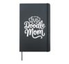 Cute Doodle Mom Art For Women Girls Goldendoodle Doodle Mom Hardcover Journal, Black