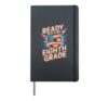 Cute Eighth GRADE Soccer Teacher Game On Cutest Pumpkins Hardcover Journal, Black