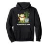 Cute Frog Playing Mahjong At Dawn Tile Game Pullover Hoodie