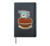 Cute Hammerhead Spaghetti Pasta Lover Hardcover Journal, Black