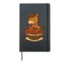 Cute Horse Spaghetti Pasta Lover Hardcover Journal, Black