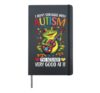 Cute I Don't Struggle With Autism Dad Mom Autistic Kids Frog Hardcover Journal, Black