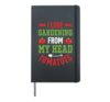 Cute I Love Gardening Plants Garden Lover Gardener Mindful Hardcover Journal, Black