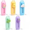 Cute Kawaii Pencil Erasers with Sleeve Covers, 5-Piece Set