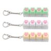 Cute Keyboard Fidget Set, Keyboard Clicker Fidget for Teens and Adults, Colorful Fidget Keychain Decorations, Study and Work Companion, Ideal Stress Relief Gift (Multicolor-3P)