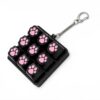 Cute Keyboard Fidget Toy, Portable Keyboard Clicker Fidget, Mini Keyboard Keychain for Anxiety Relief & Focus, Stress Relief Gift for Adults Teens, Ideal for Office School Travel（Dog's Paw） (Black)