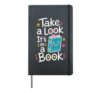 Cute Librarian Book Lover Library Reading Hardcover Journal, Black
