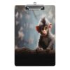 Cute Monkey Acrylic Clipboard 12.5" X 8.5" Letter Size