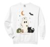 Cute Nurse Ghost Black Cat Halloween Nursing Comfort Colors Adult Sweatshirt