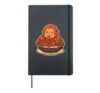 Cute Orangutan Spaghetti Pasta Lover Hardcover Journal, Black