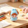 Cute Pencil Sharpeners,Manual Pencil Sharpening,School Supplies，Blue