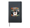 Cute Penguin Mental Health Matters Mental Health Awareness Hardcover Journal, Black