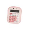 Cute Portable 12 Digit Bread Calculator with Silicone Keys,Pink