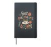 Cute Preschool Teacher Classroom Humor Quote Mood Hardcover Journal, Black