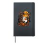 Cute Reading Ghost Book Lover Librarian Halloween Costume Hardcover Journal, Black
