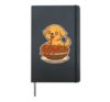 Cute Retriever Spaghetti Pasta Lover Hardcover Journal, Black