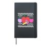 Cute Retro Checkered Apple apple teacher Coquette Pencil Hardcover Journal, Black