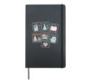 Cute School Staff Classroom Subjects Pastel Career Icons Hardcover Journal, Black