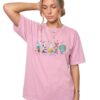 Cute Science Supplies Garment Dyed Cotton Tee, Stem Teacher Biology Chemistry Back to School, Youth, Medium, Blossom