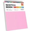 Cute Sketch Book 9" X 12" Drawing Paper Teen Girls Sketchbook | 100 Sheets 68Lb Acid Paper Bleed Through Perforated Lay Flat Top Spiral Great Gift for Women