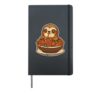 Cute Sloth Spaghetti Pasta Lover Hardcover Journal, Black