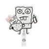 Cute Spongebob Badge Reel Hospital ID Retractable Holder with Clip for L&D
