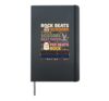 Cute Spooky Kindergarten Rock Paper Scissors Halloween Kids Hardcover Journal, Black