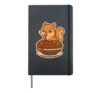 Cute Squirrel Spaghetti Pasta Lover Hardcover Journal, Black
