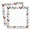 Cute Sticky Notes 3 x 3 in, 2 Pack Self Stick Note Pads with Fun Patterns, Strong Adhesive Memo Pads for Office School Home, 80 Sheets per Pad Puppy Face