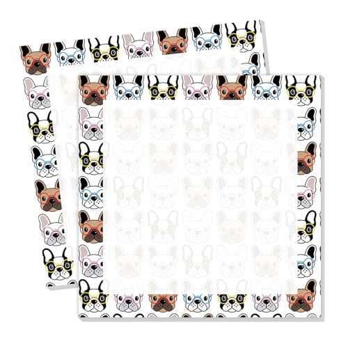Cute Sticky Notes 3 x 3 in, 2 Pack Self Stick Note Pads with Fun Patterns, Strong Adhesive Memo Pads for Office School Home, 80 Sheets per Pad Puppy Face
