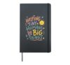 Cute Teacher Encouragement Classroom Kindness Hardcover Journal, Black