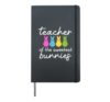 Cute Teacher of The Sweetest Bunnies School Classroom Squads Hardcover Journal, Black