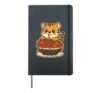 Cute Tiger Spaghetti Pasta Lover Hardcover Journal, Black