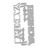 Cutting Dies for Card Making, Letters Metal Cutting Dies Stencil Photo Craft Paper Cards Decorative Craft.