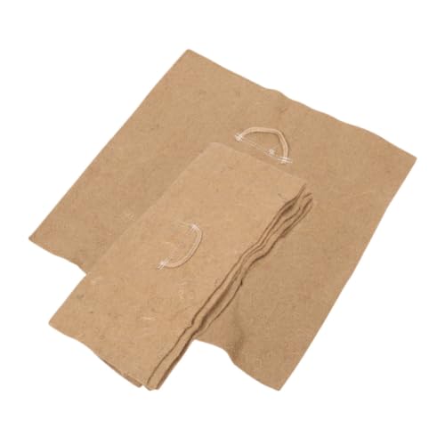CVUTOVO 2pcs Versatile Jute Growing Pads for Microgreens and Seedlings with Water Retention Feature, Germination Rates and Enhance Plant Growth, for Gardening and Seedling Starter Trays