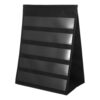 CVUTOVO Desktop Pocket Chart Stand for Classroom and Home Use, Double-Sided Card Holder with PVC and Paper Material, Portable Tabletop Organizer for Schedules and Cards, 43x33cm