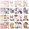 CY2SIDE 36PCS 9.8 in Big Size Dress Up Kitten Sticker for Girls Cat Lovers