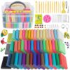 CyAJM Polymer Clay, 50 Colors, Oven Bake Modeling Clay Kit,Creative Gift