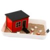 CypherX Chicken Zen Garden Sand Tray Therapy Kit Miniature Farm Coop Decor