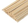 Czsycdsf 50 Pcs Round Wood Sticks for Crafts, Unfinished Bamboo Sticks