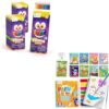 D-FantiX 24 Packs Bulk Sharpened Colored Pencils &24 Pack Paint with Water Coloring Books