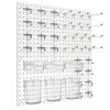 Daanxw Peg Board Kit, Includes Pegboard and Accessories,with Hooks and Bins,Peg Board Wall Organizer for Office,Ornaments Display,Crafts Organization (66, White)