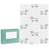 Dachshund Dog Wooden Jigsaw Puzzle for Adults 300 PCS,Premium Wood Puzzle Game with Storage Box Brain Teaser Relaxing Activity for Family Fun and Home Decor