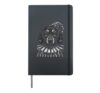 Dachshund Goth Clown Halloween Gothic Wiener Dog Hardcover Journal, Black