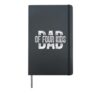 Dad of Four Kids Gifts Daddy of 4 Kids Father's Day Hardcover Journal, Black