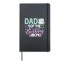Dad Of The Birthday Boy Music Party Birthday Hardcover Journal, Black